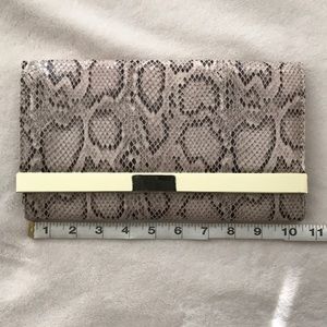 Steve Madden Faux python clutch